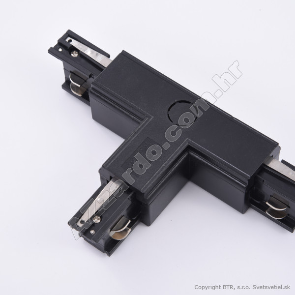 TRACK 3LINE T CONNECTOR RIGHT BK - 