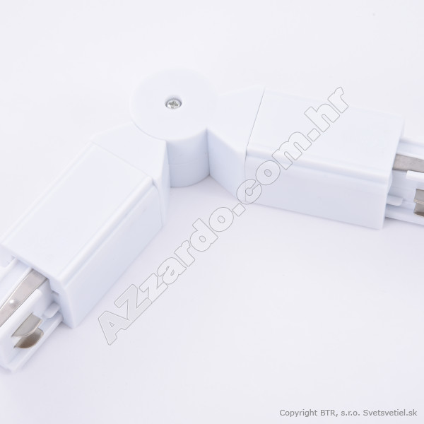 TRACK 3LINE ADJUSTABLE CONNECTOR WH - 